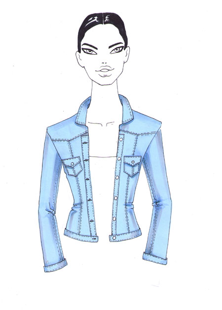 450x630 How To Draw Denim I Draw Fashion