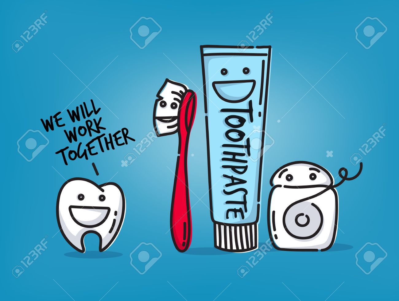 1300x980 Small Amusing Tooth, Toothbrush, Dental Floss, Toothpaste