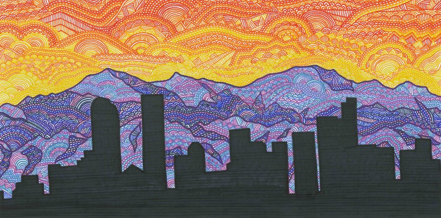 900x446 Denver Skyline By Dylanmark
