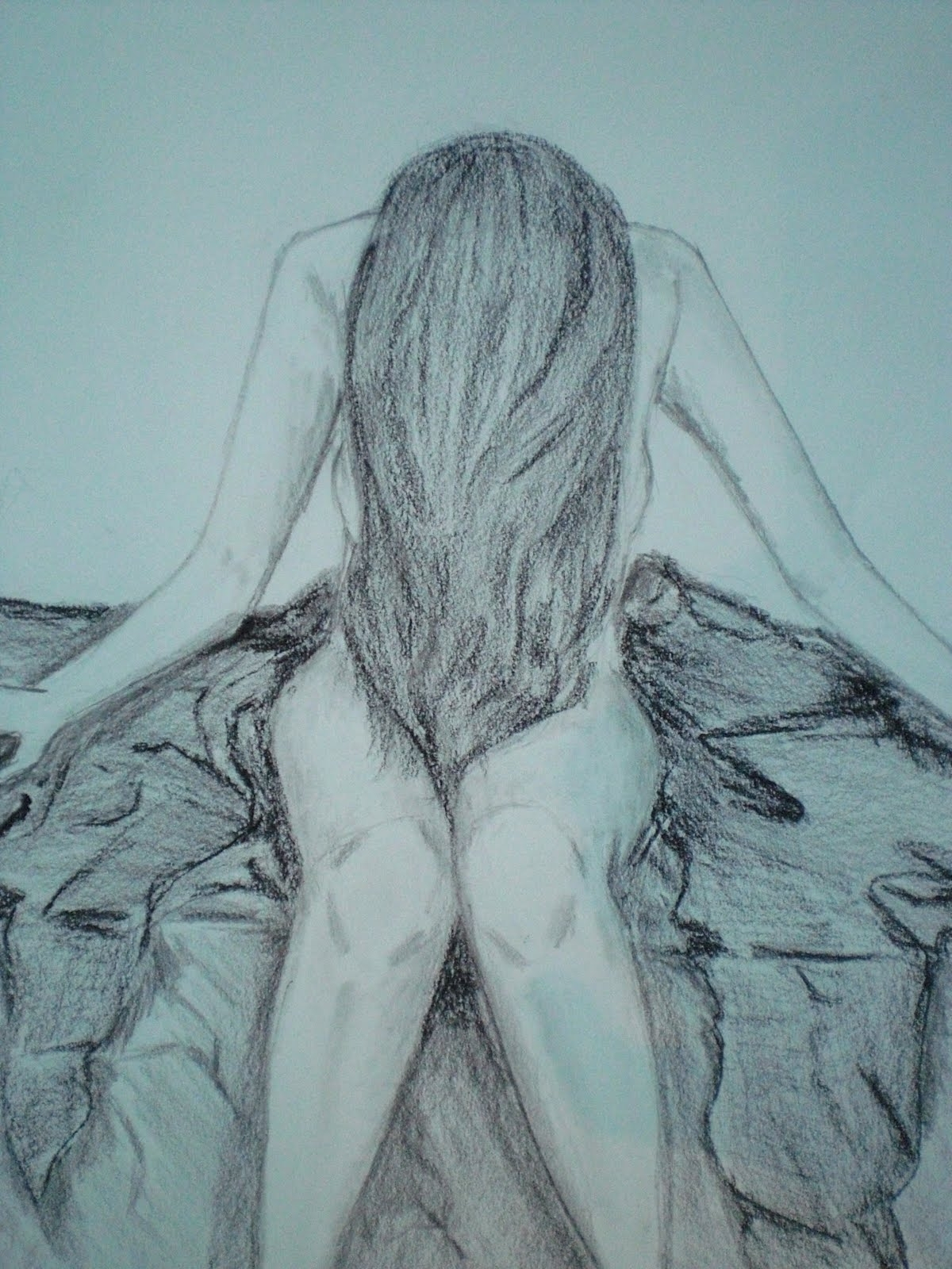 1200x1600 A Girl Crying Drawing Sit Crying Girl Sketch Sketch Of A Girl