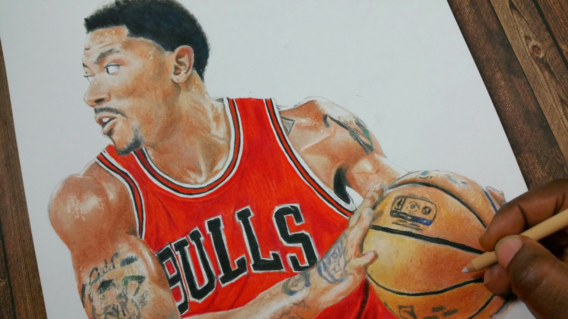 1939x1090 Drawing Derrick Rose