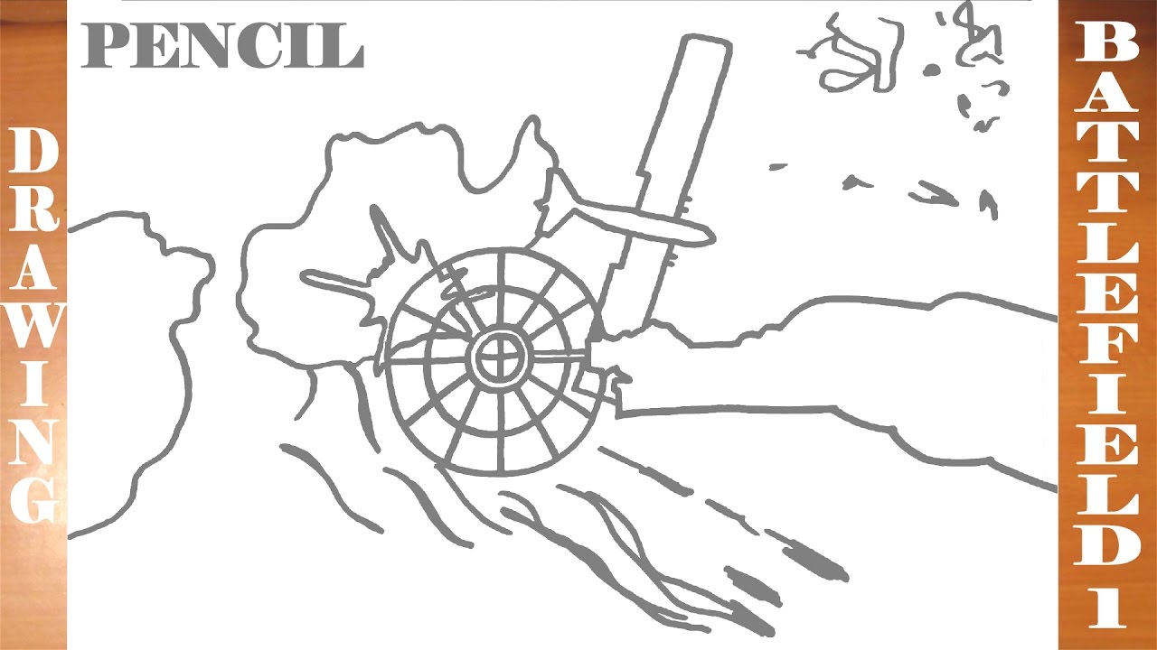 1280x720 How To Draw Battlefield 1 Sinai Desert Train Vs Plane Easy