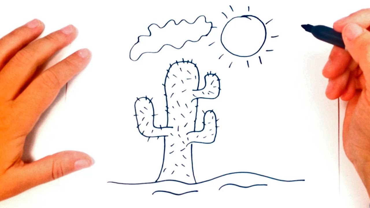 1280x720 How To Draw A Desert For Kids Desert Drawing Lesson Step By Step