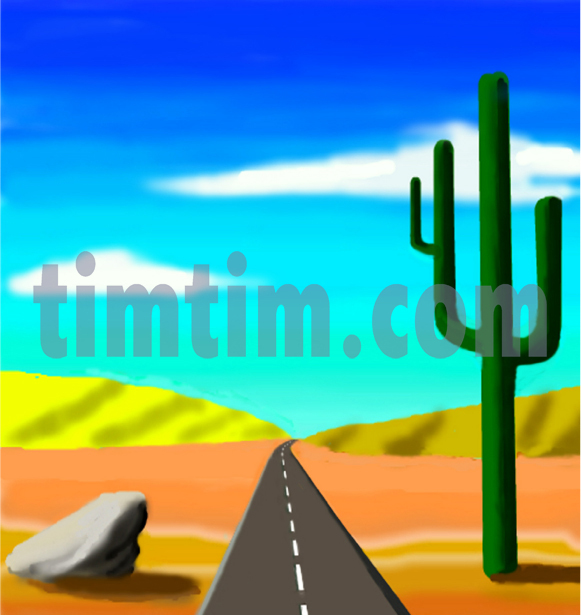 581x616 Desert Drawings For Kids