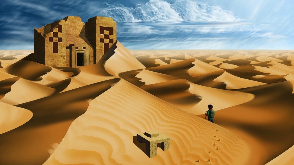 1025x576 Realistic Desert Temple (Old Drawing) Minecraft