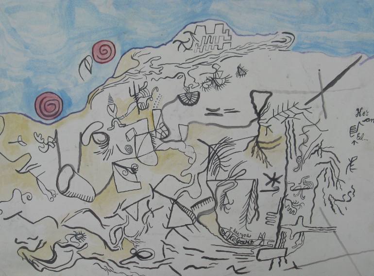 770x570 Saatchi Art Desert Scene Drawing By Gregory Ricci
