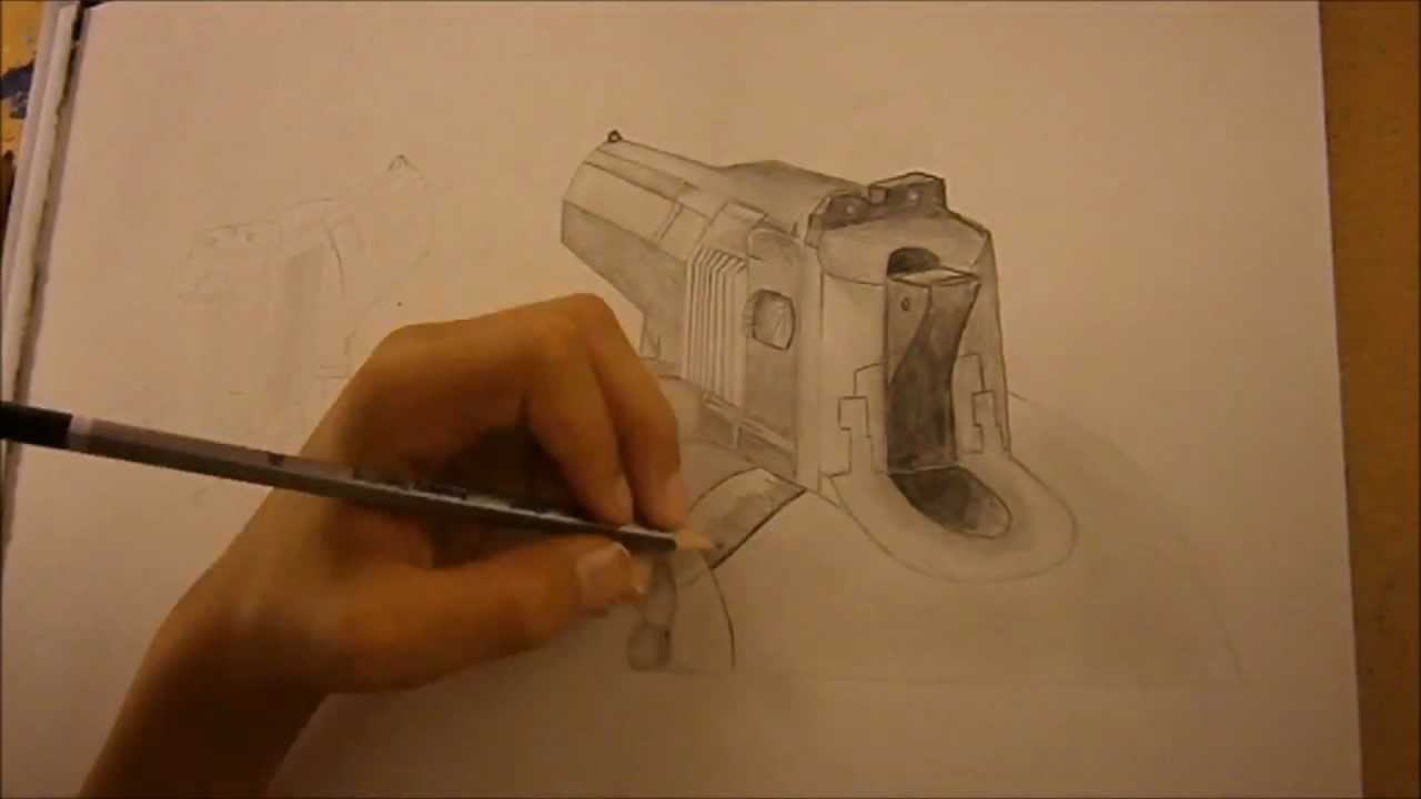 1280x720 Speed Drawing Mw3 Desert Eagle Akimbo!