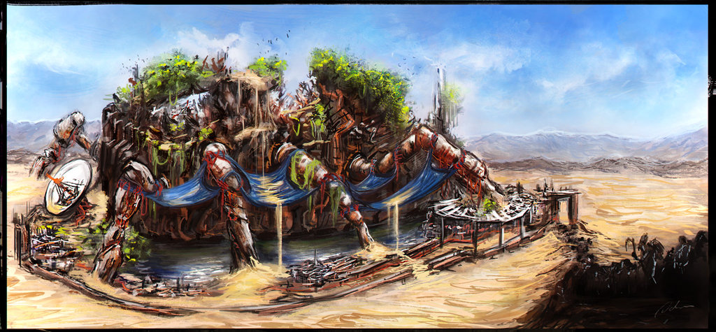 1024x475 Landscape Desert Oasis By Adriannagorski