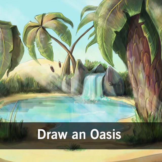 640x640 Paint A Desert Oasis With Picsart For Our Drawing Challenge
