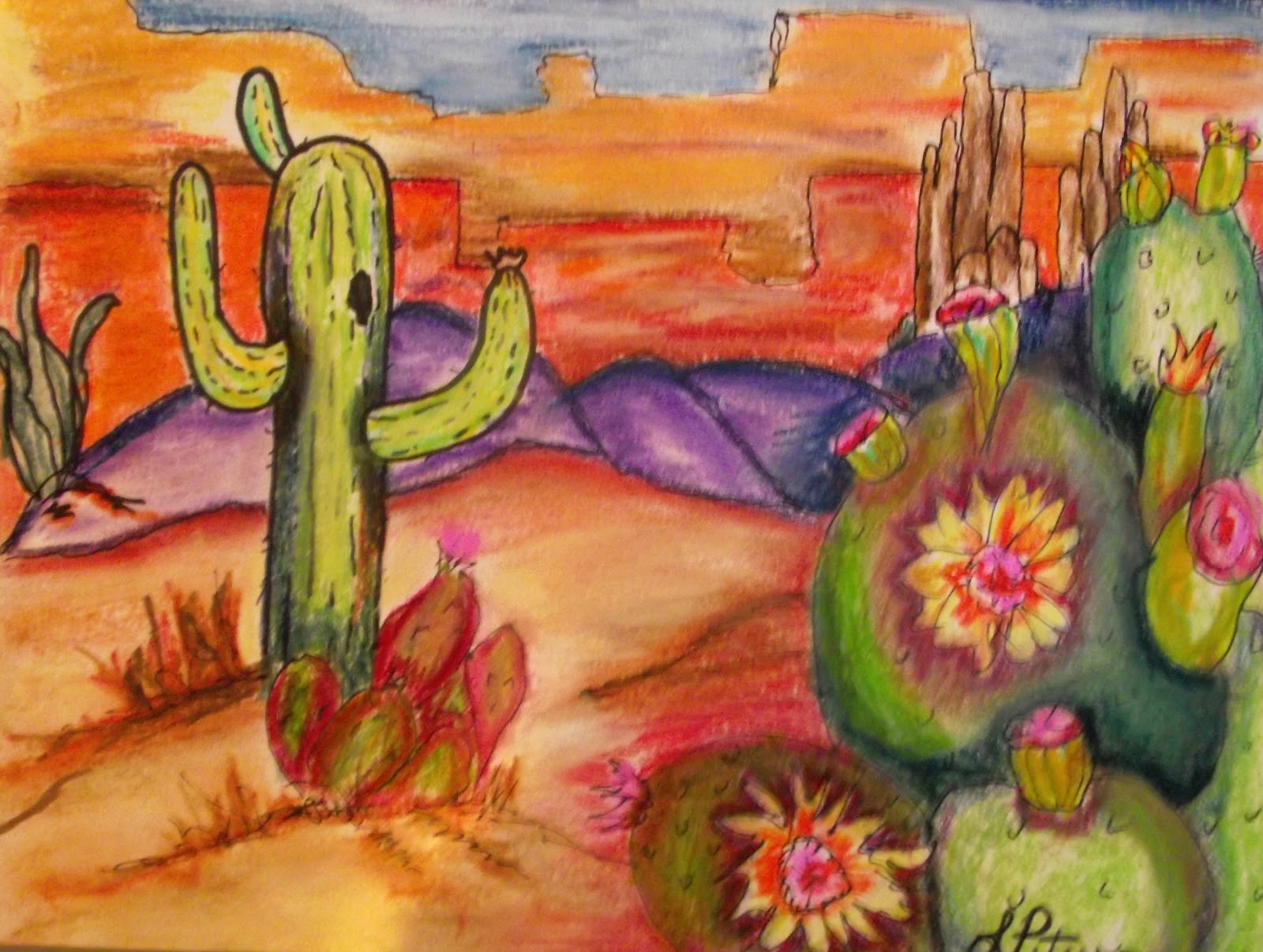 1600x1207 Leslie's Art Blog Desert Landscape