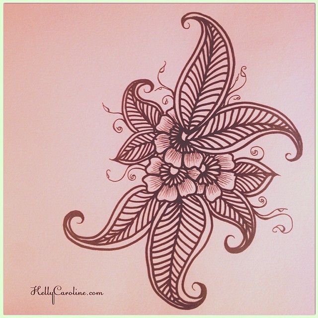 640x640 Late Night Sketch Henna Style Flowers Amp Leaves henna