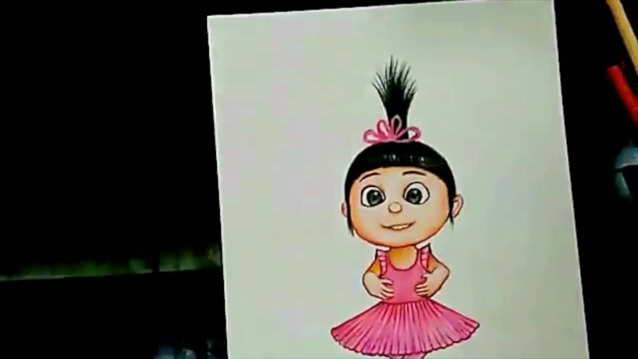 1280x720 Drawing Agnes From Despicable Me
