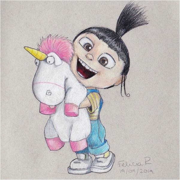 601x601 Full Despicable Me Agnes Unicorn Duvet Comforter Cover