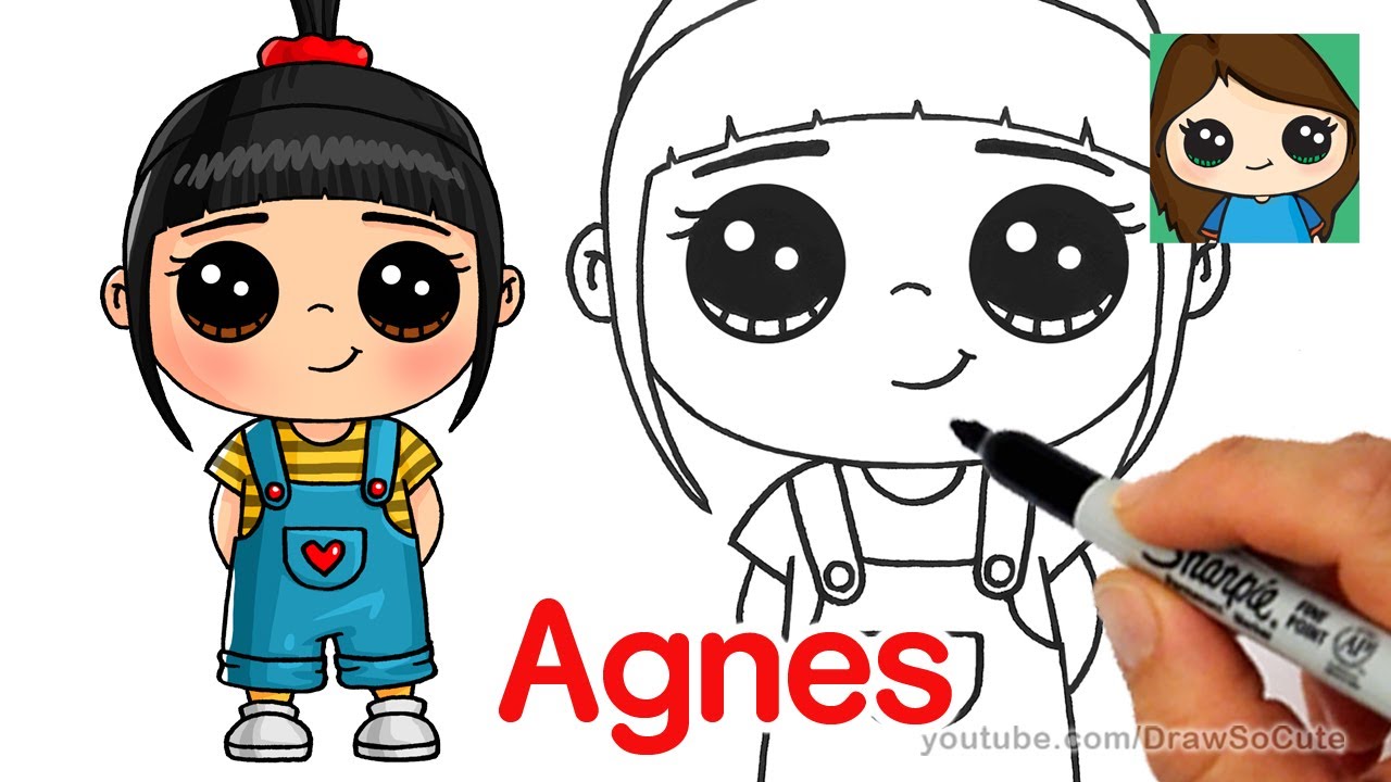 1280x720 How To Draw Agnes Easy Despicable Me