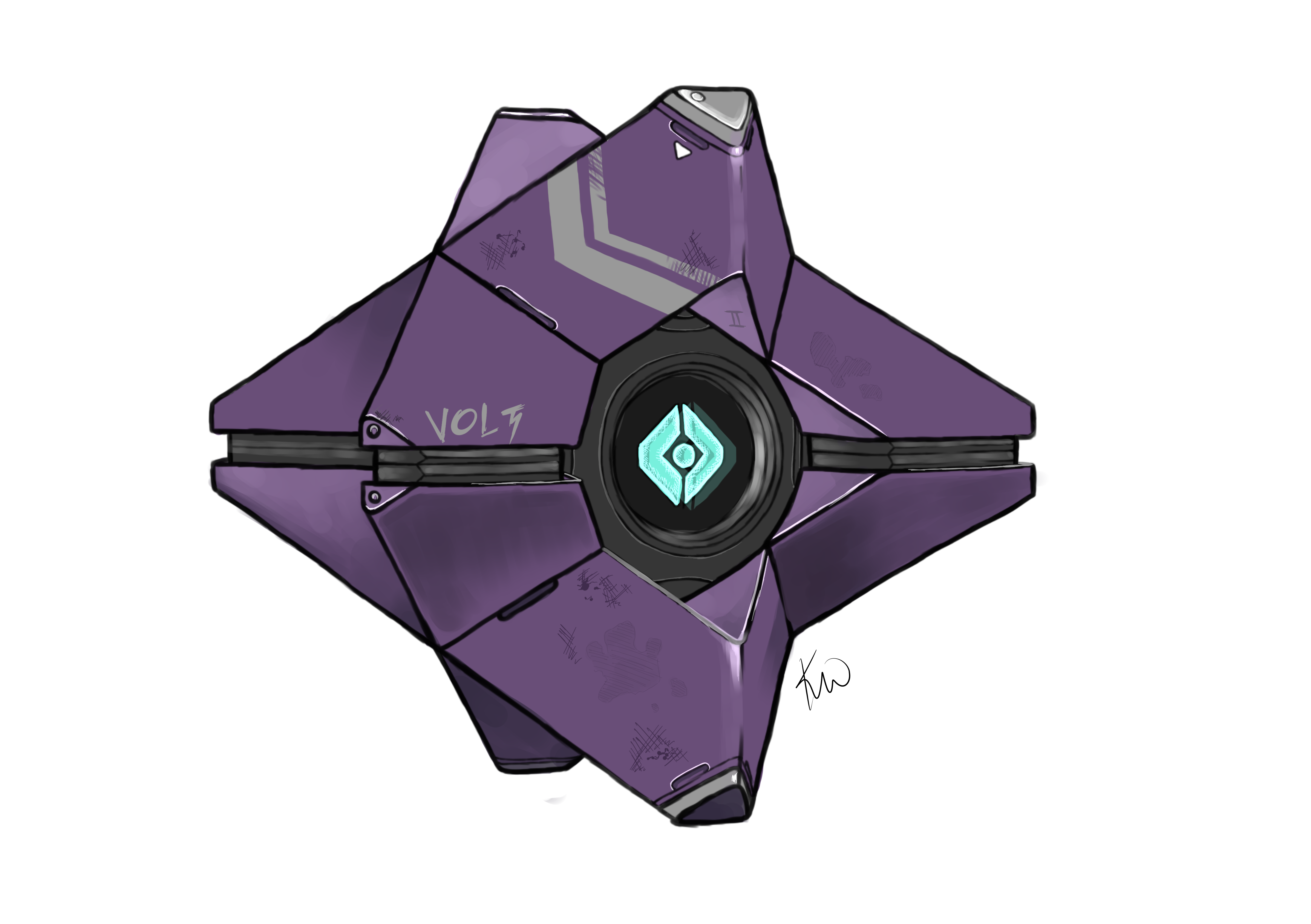 6100x4300 Requested. Custom Ghost From Destiny. By Hent Ai
