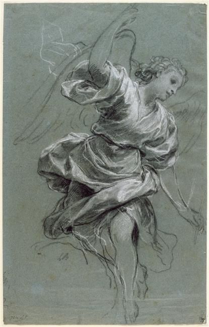 415x650 The Angel Gabriel Boullogne Louis The Younger (1654 1733) This