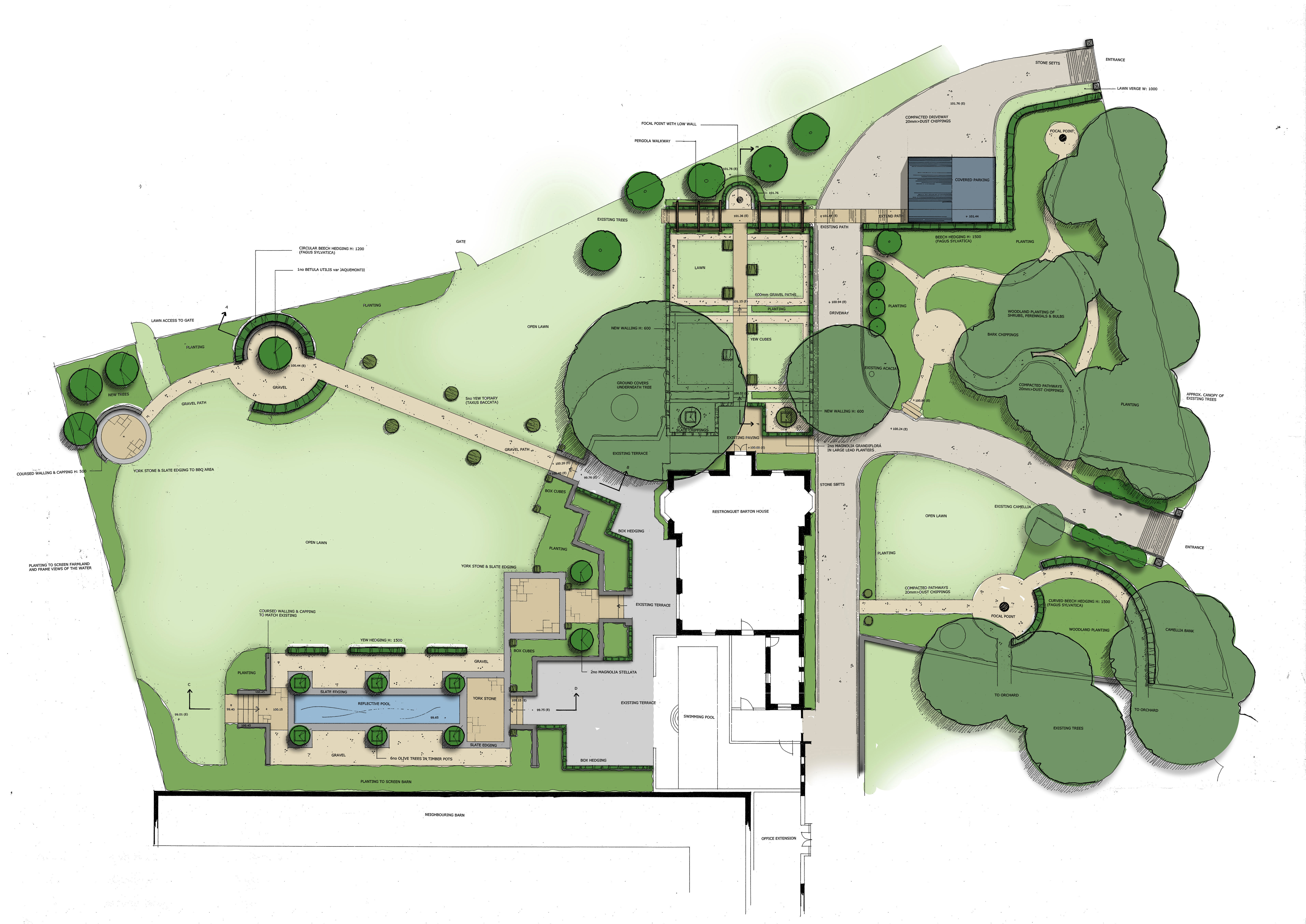 6622x4687 You Garden Design Drawing Masterplannd Detail Drawings