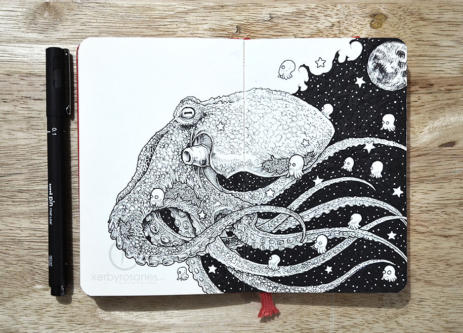 915x658 New Impressively Detailed Doodles By Kerby Rosanes
