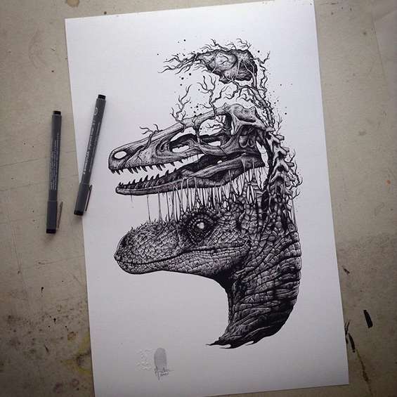 565x565 Paul Jackson Renders Incredibly Detailed Drawings Of Creatures