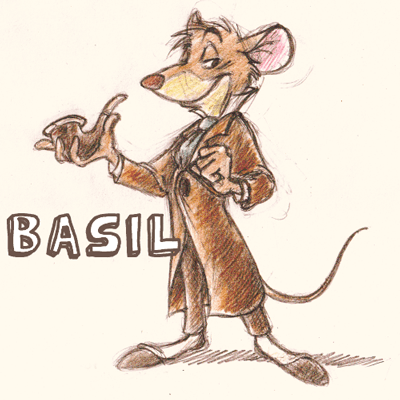 400x400 How To Draw Basil From The Great Mouse Detective With Easy Step By