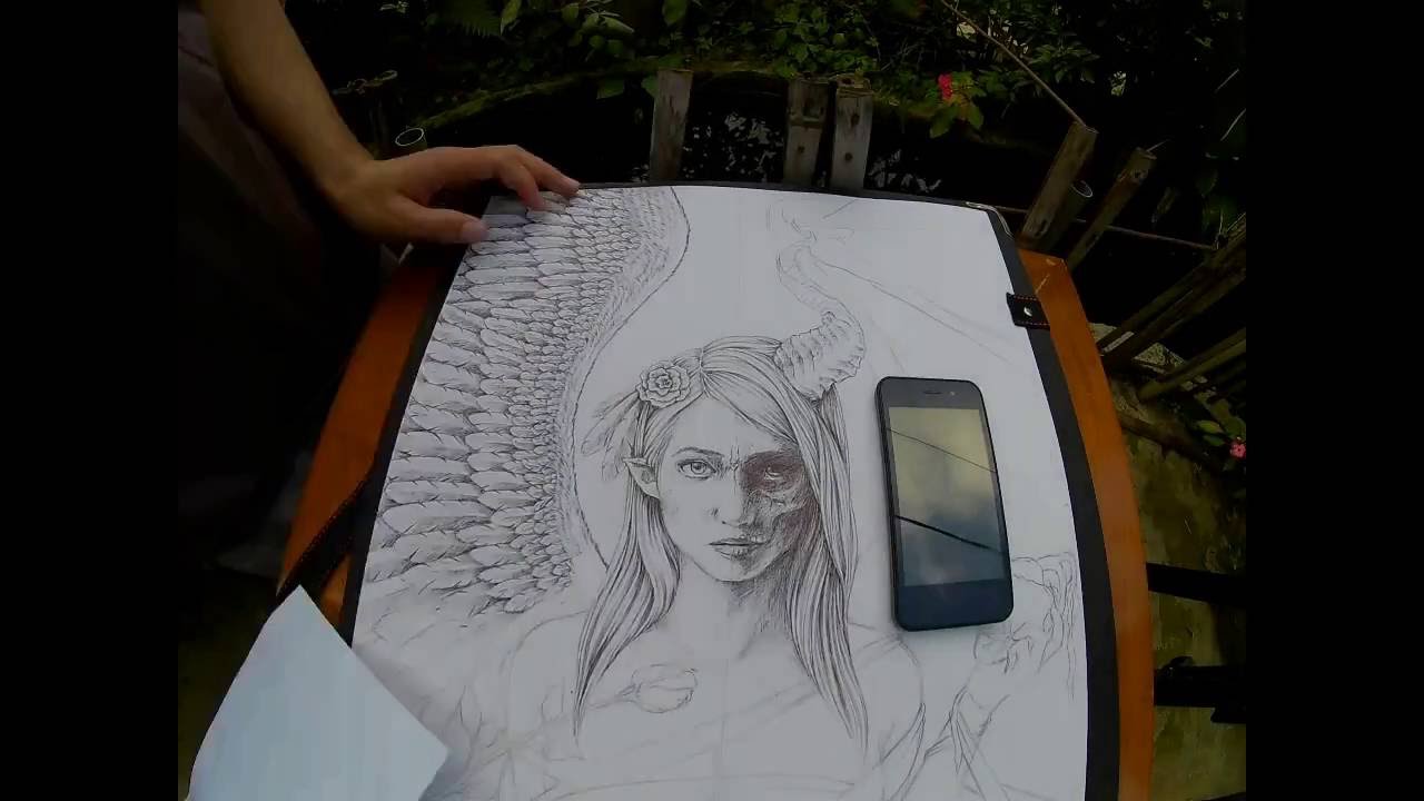 1280x720 Devil And Angel Part 1 (How To Draw Angel Wings)