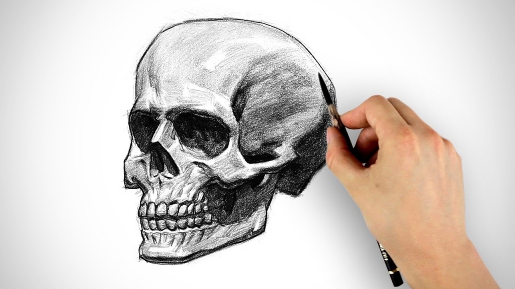 1024x576 How To Draw A Skull How To Draw A Devil Skull Devil Skull Tattoo