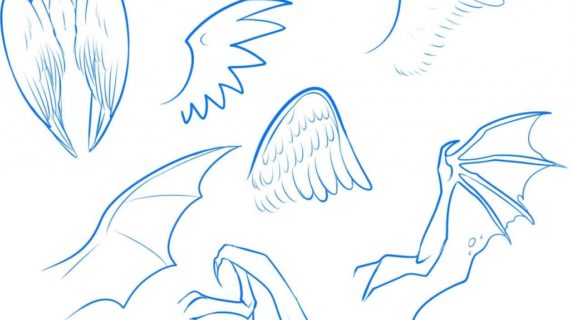 570x320 How To Draw Angel Wings