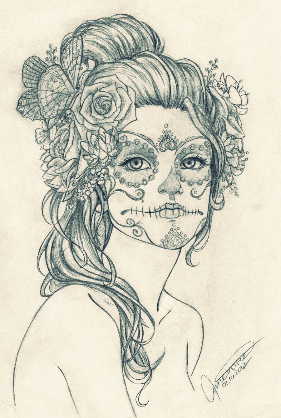 900x1340 Dia De Los Muertos~ By