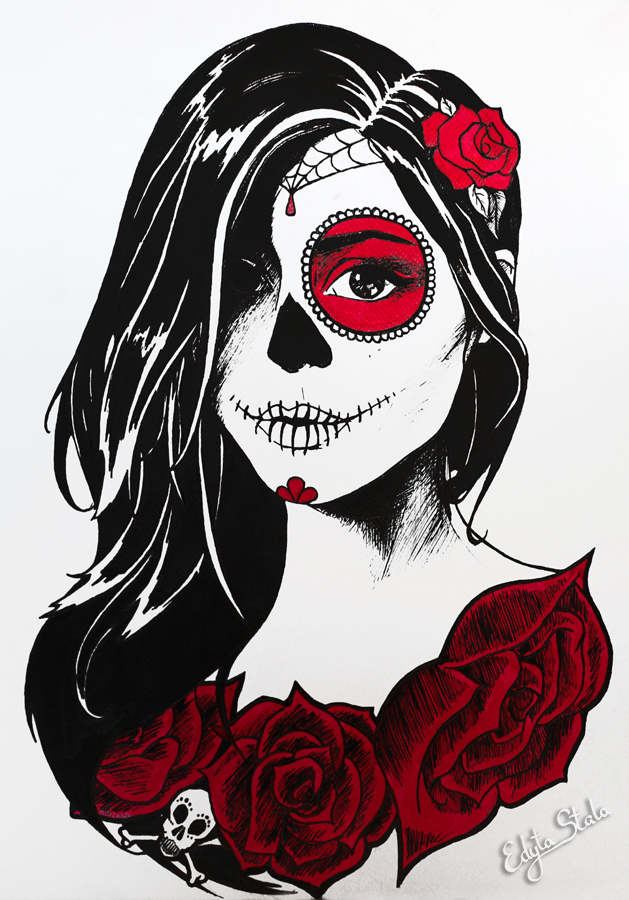629x900 Dia De Los Muertos By Stalae