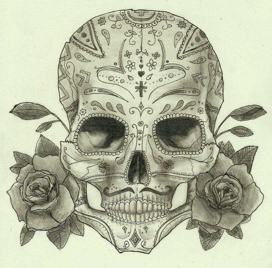 900x885 El Dia De Los Muertos By Gustavovial