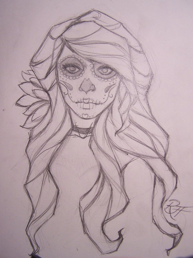 774x1032 Dia De Los Muertos Girl By Ravenswritingdesk