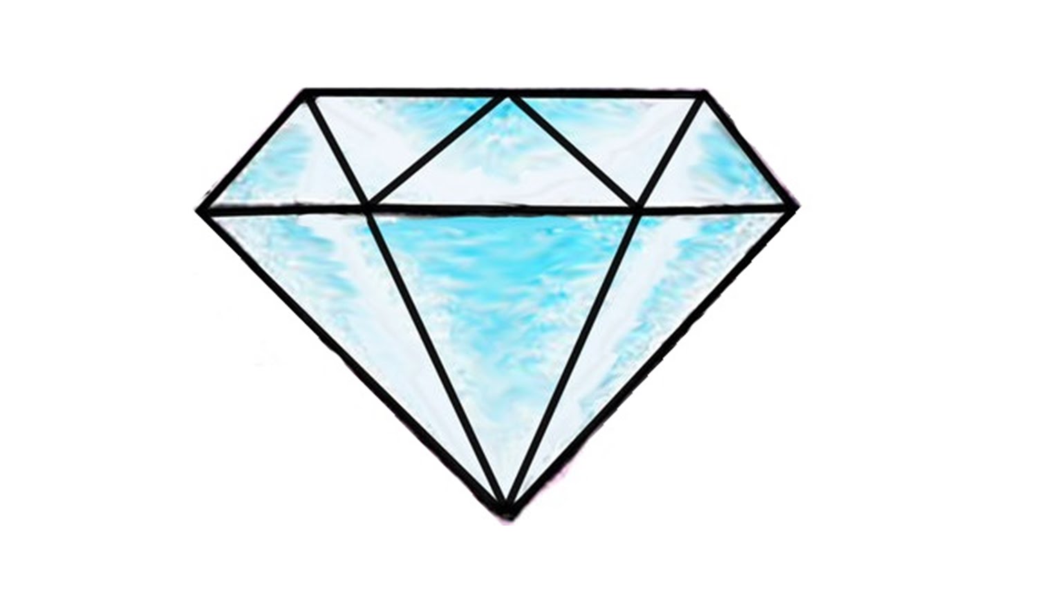 1500x885 How To Draw A Diamond (Easy)