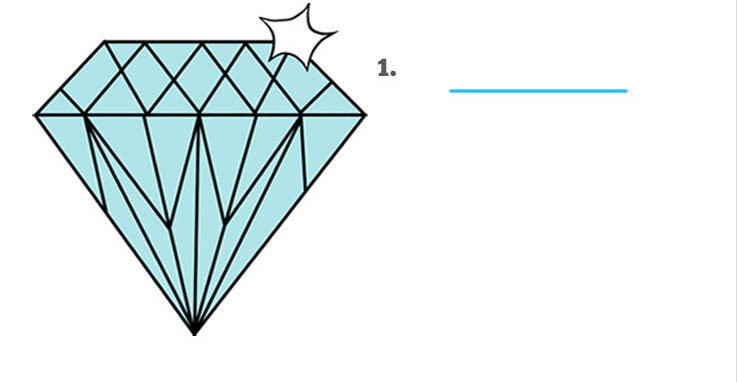 738x382 Diamond Drawing Easy To Make It + Best Picture