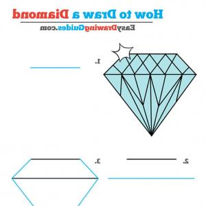 300x300 Simple D Diamond Drawing How To Draw A Cute Diamond Youtube