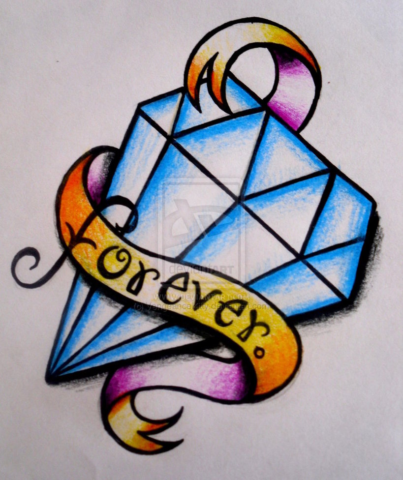 819x976 Diamond Tattoo Drawing Art Diamond Tattoos, Tattoo