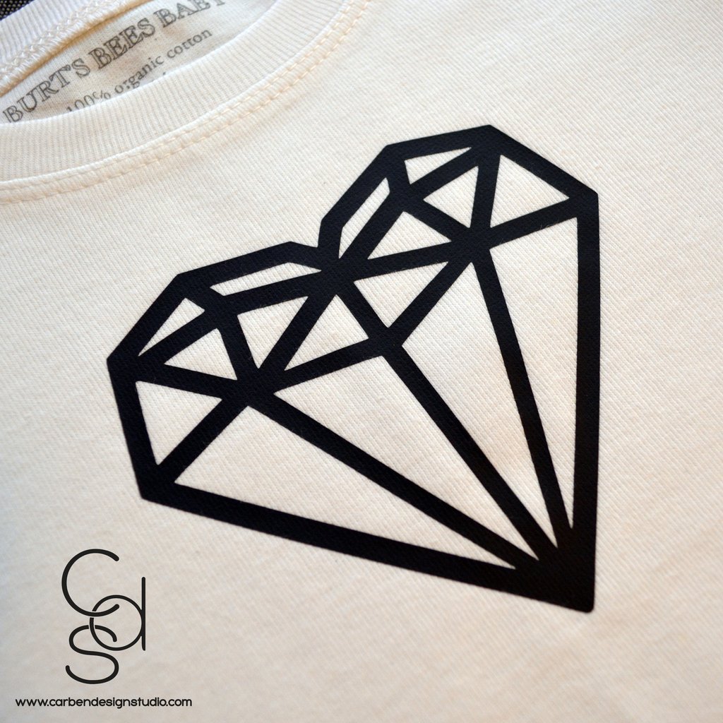 1024x1024 Diamond Heart Toddler Tee Carben Design Studio