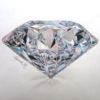 Diamond Pencil Drawing at GetDrawings | Free download