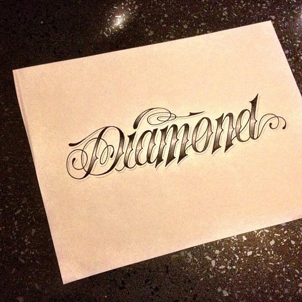 612x612 Diamond Supply Co Drawing