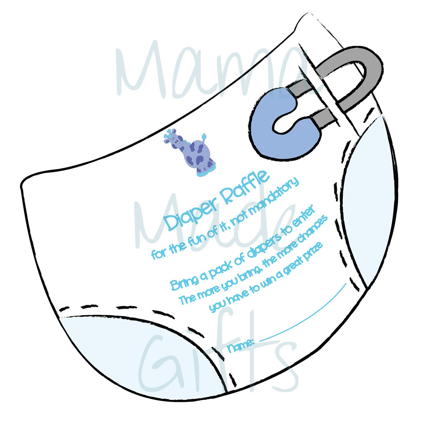 1456x1500 Diaper Raffle Ticket