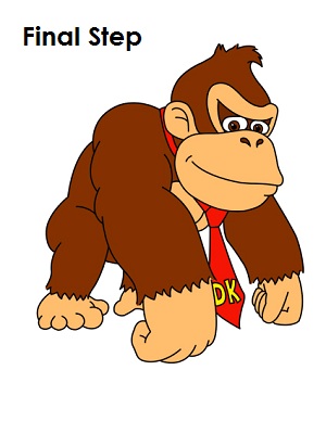 300x388 How To Draw Donkey Kong