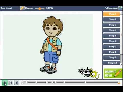 480x360 How To Draw Diego From Go Diego Go