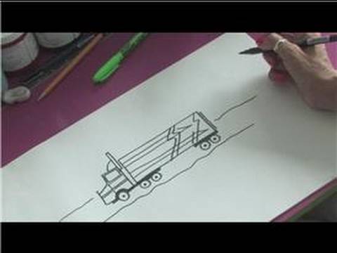 480x360 How To Draw Cars How To Draw Diesel Trucks