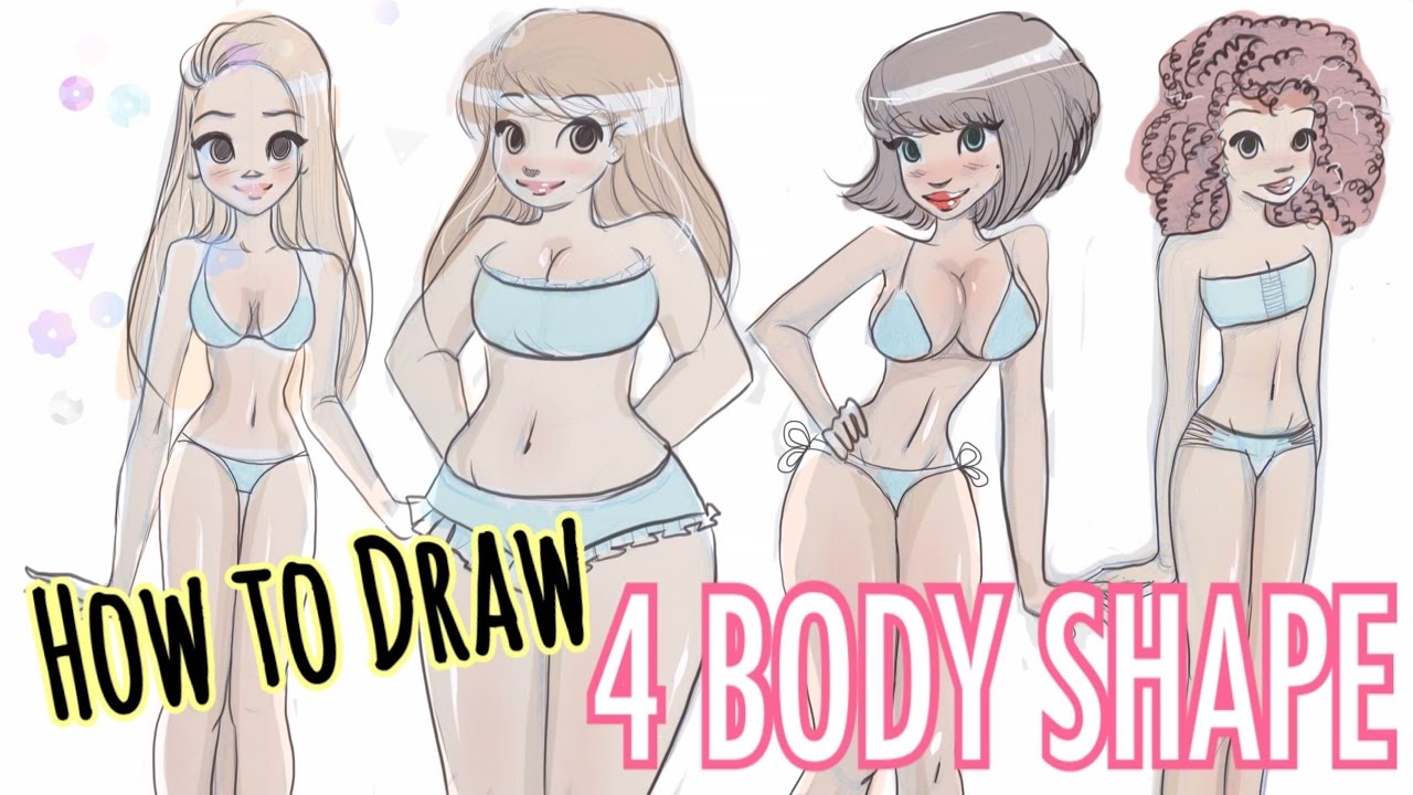 1280x720 To Draw 4 Different Body Shapes!!