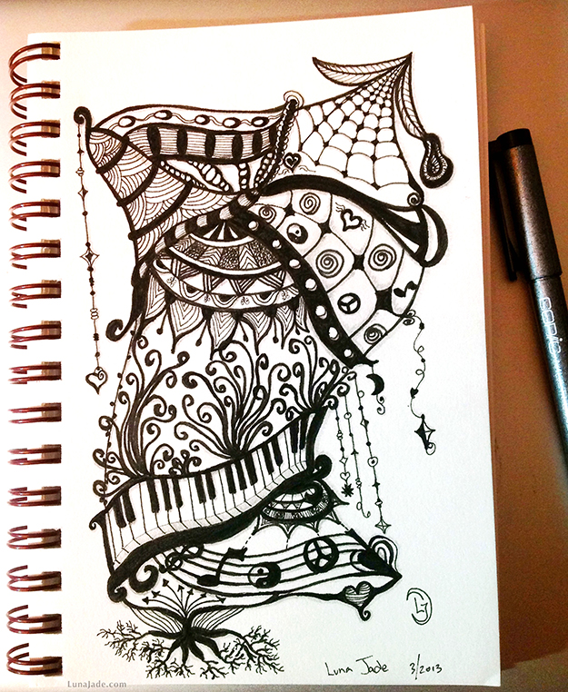 625x762 Sketching Zen And Weighing The Options (Drawing) Lunasees