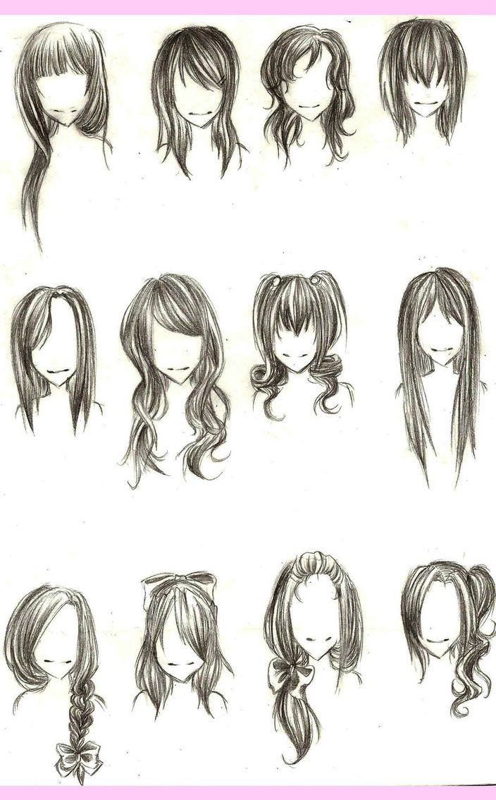 704x1134 Cartoon Girl Hair