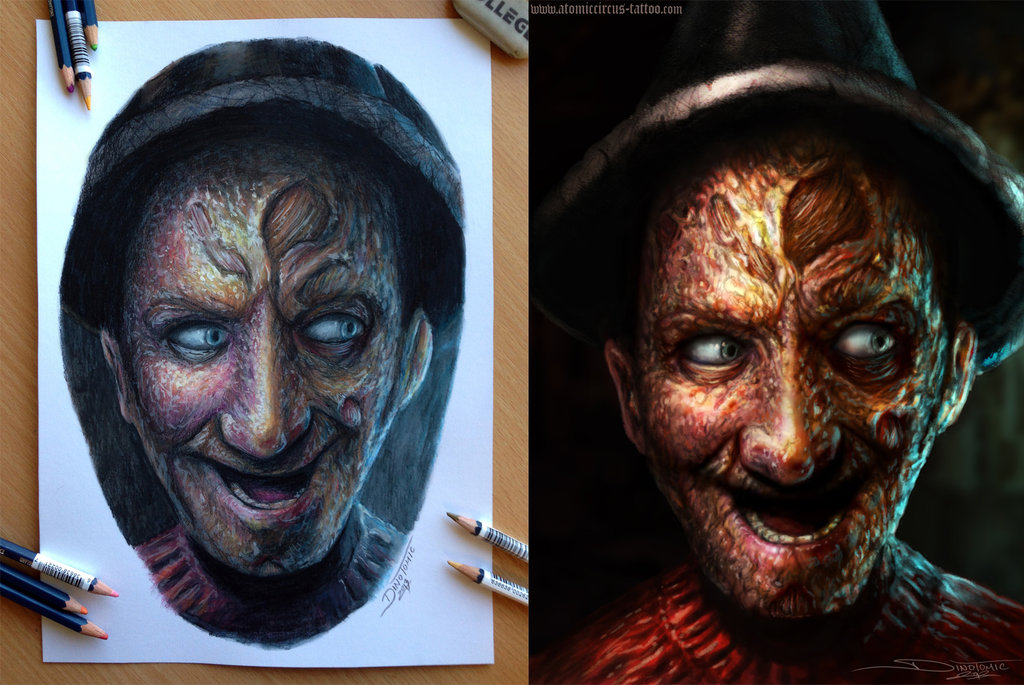 1024x685 My Freddy Pencil And Digital Drawing By Atomiccircus