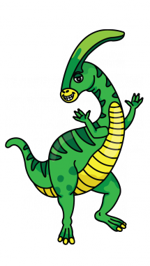 215x382 How To Draw A Dinosaur Hadrosaurid, Easy Step By Step Drawing Tutorial