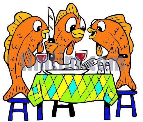 492x419 Free Drawing Of Fish Dinner From The Category Cooking Food