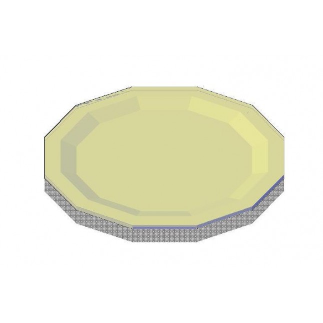 645x645 Dinner Plate 3d Cad Drawing