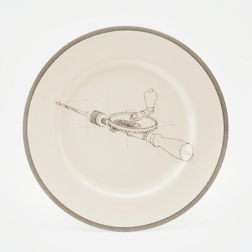 500x500 French Curve Dinner Plate